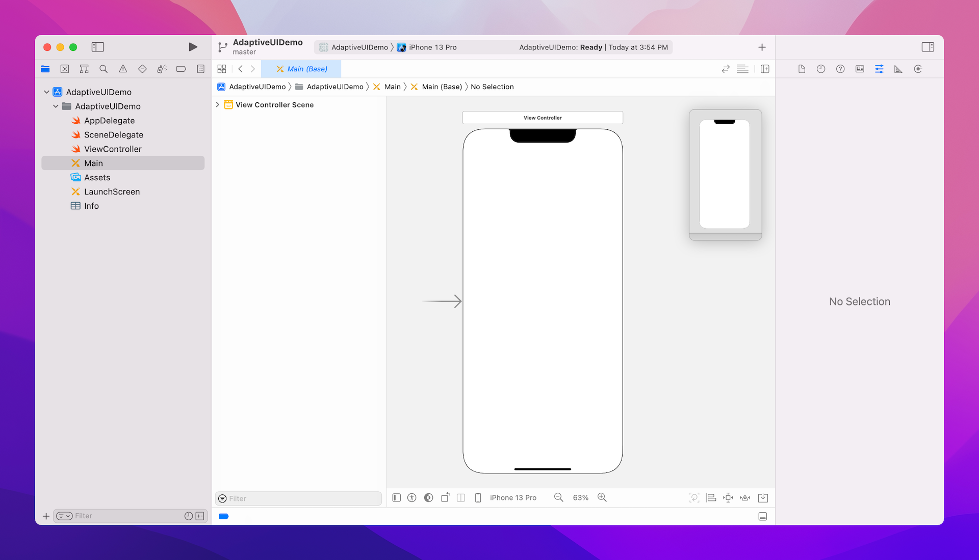 Figure 1.2. Interface Builder in Xcode