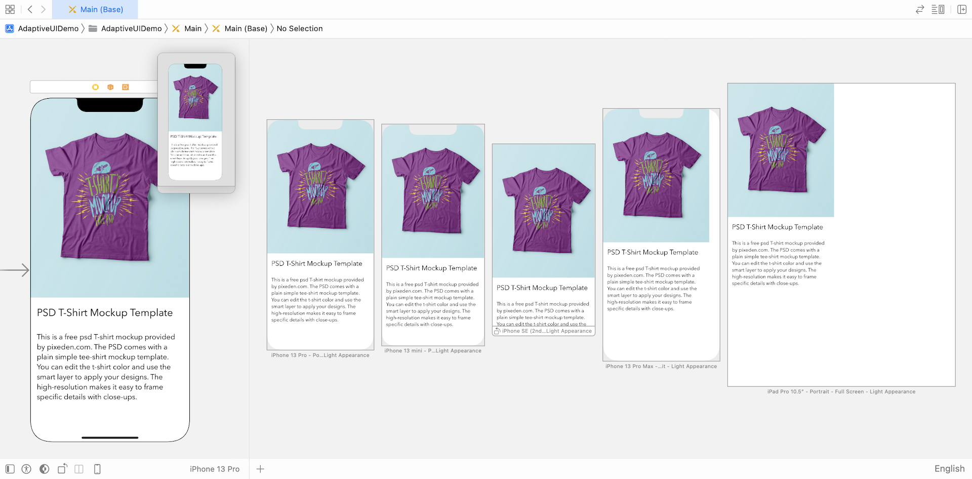Figure 1.6. Demo App UI on different devices