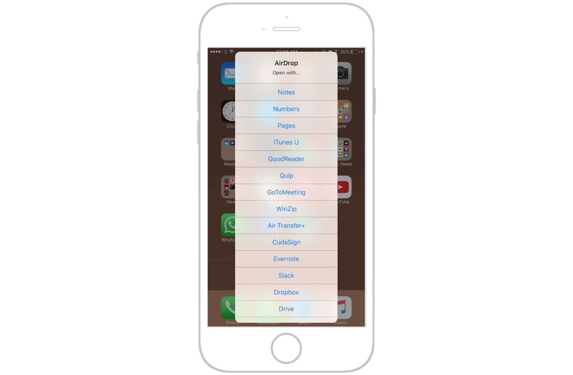 Figure 17.8. List of supported applications