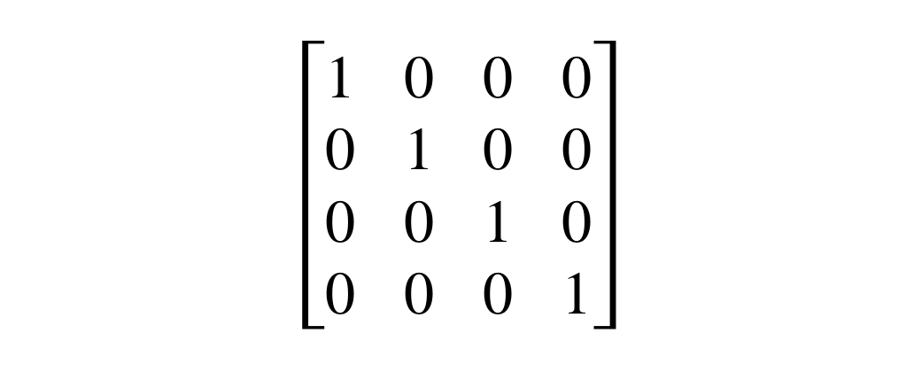 Figure 41.11. Identity matrix