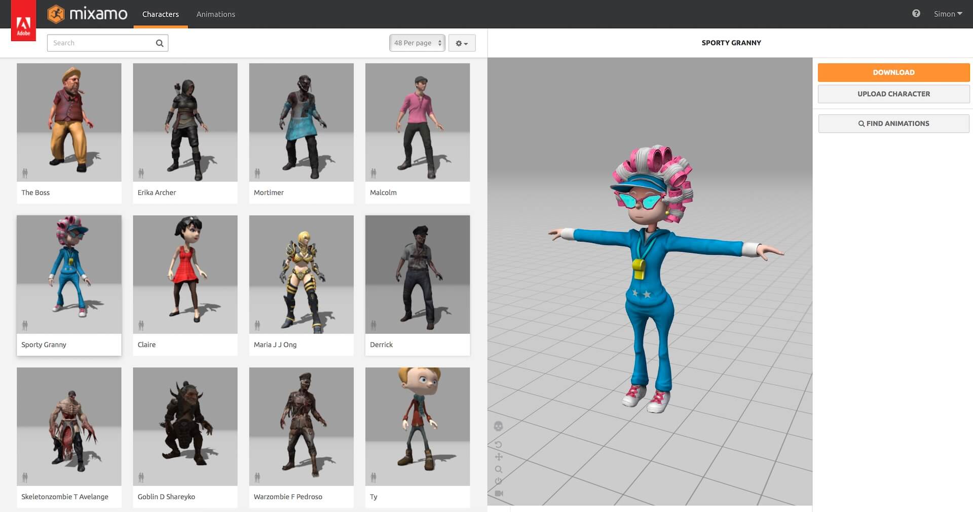 Figure 42.24. Mixamo