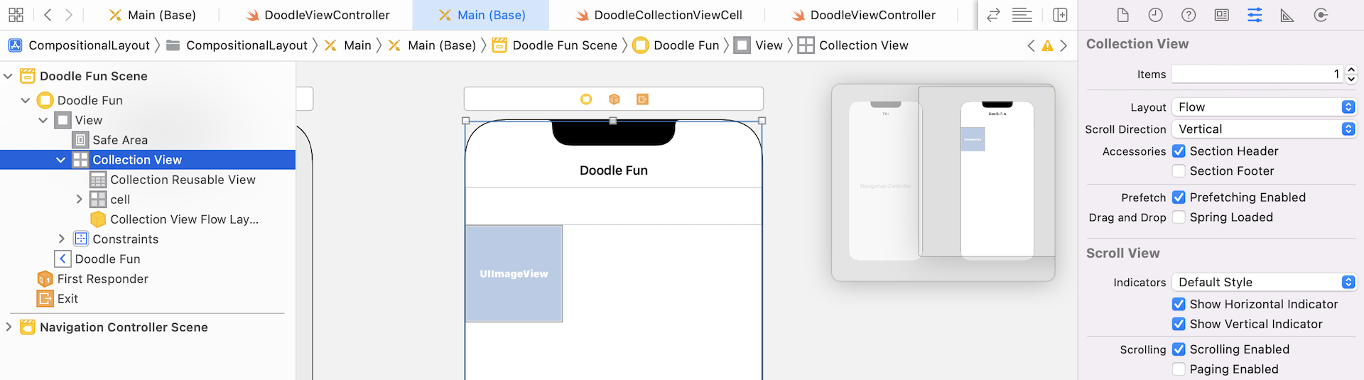 Figure 20.18. Adding a section header