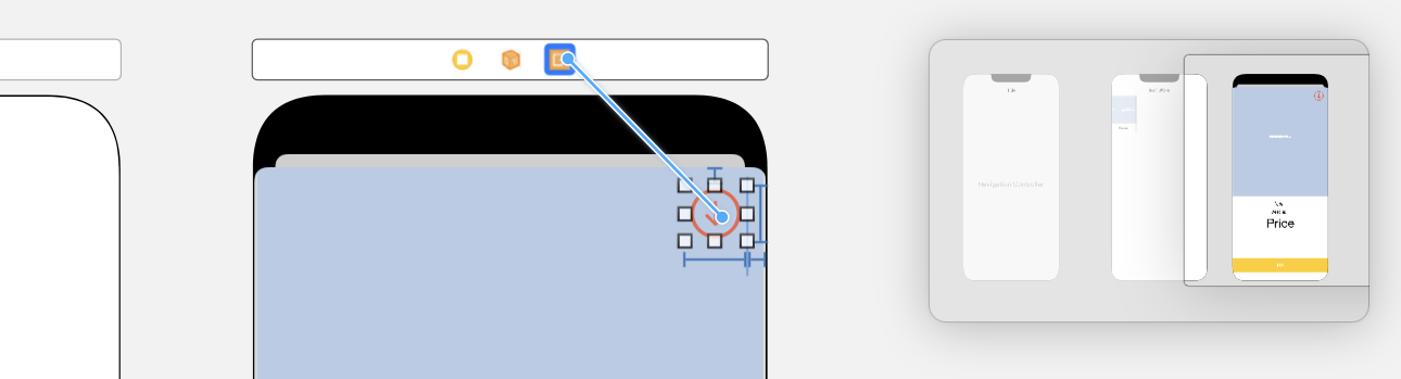 Figure 19.9. Connecting the close button with an unwind segue