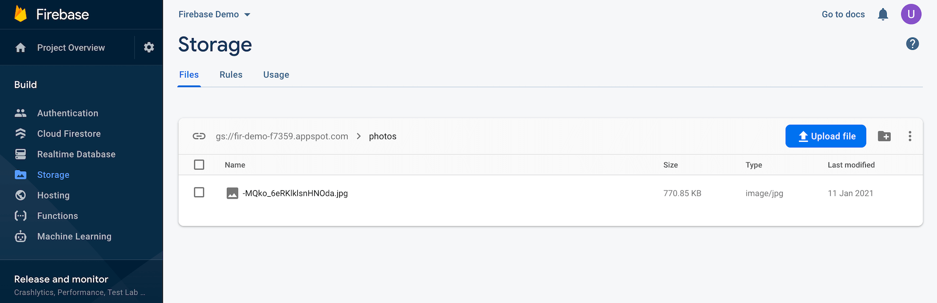 Figure 39.16. All images are stored in the Storage