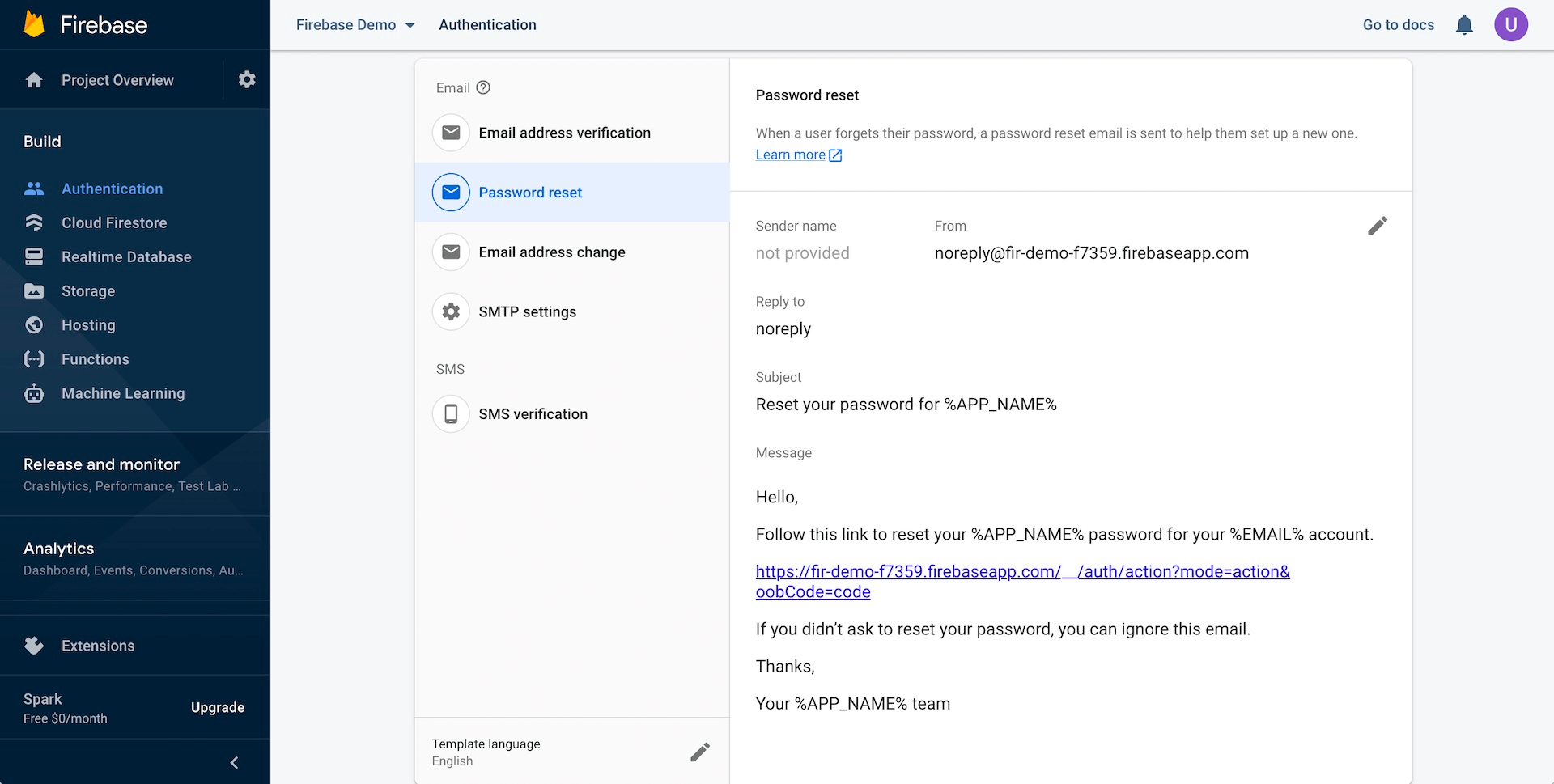 Figure 37.15. Customizing the password reset email