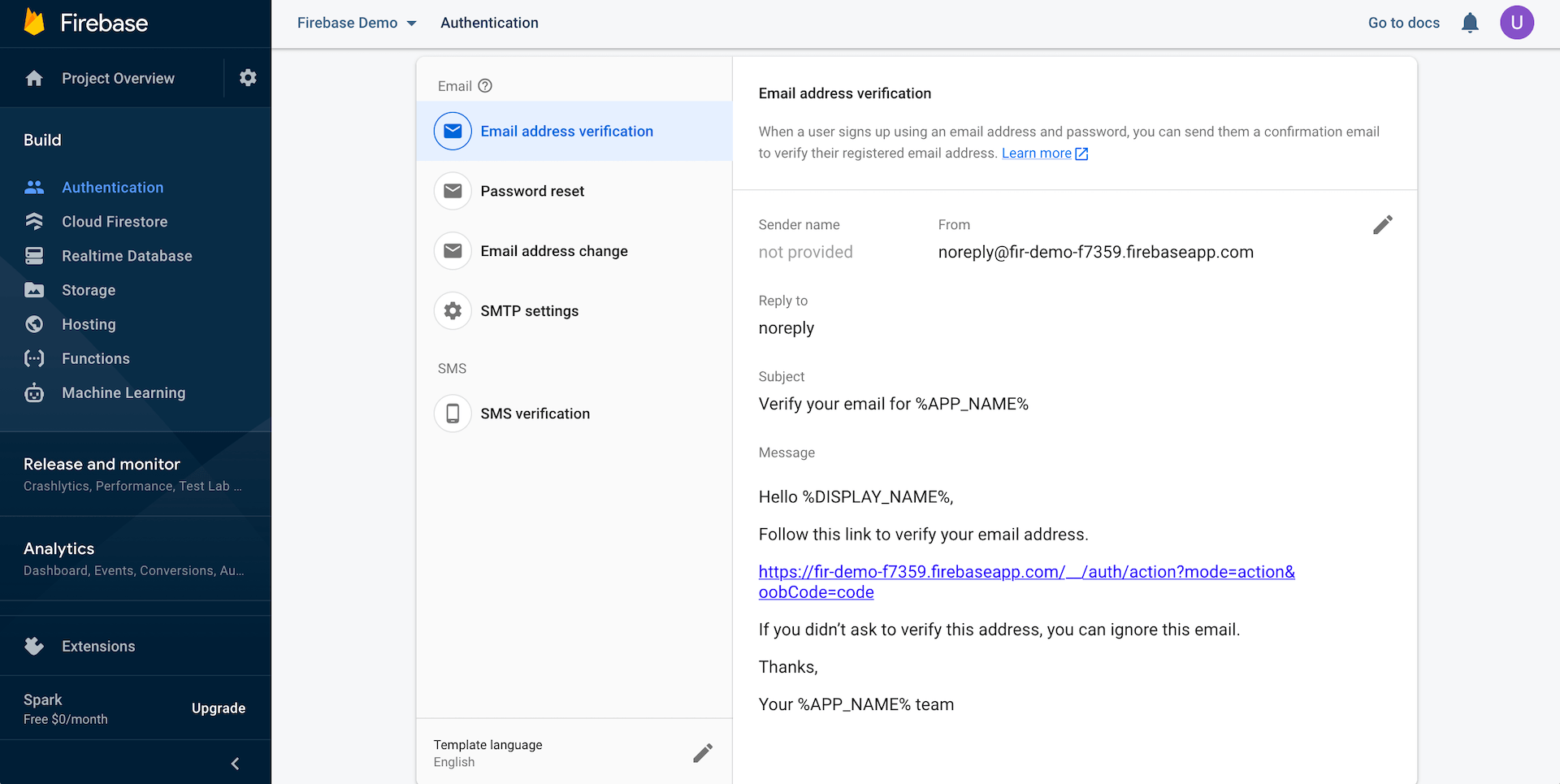 Figure 37.16. Email template for email address verification