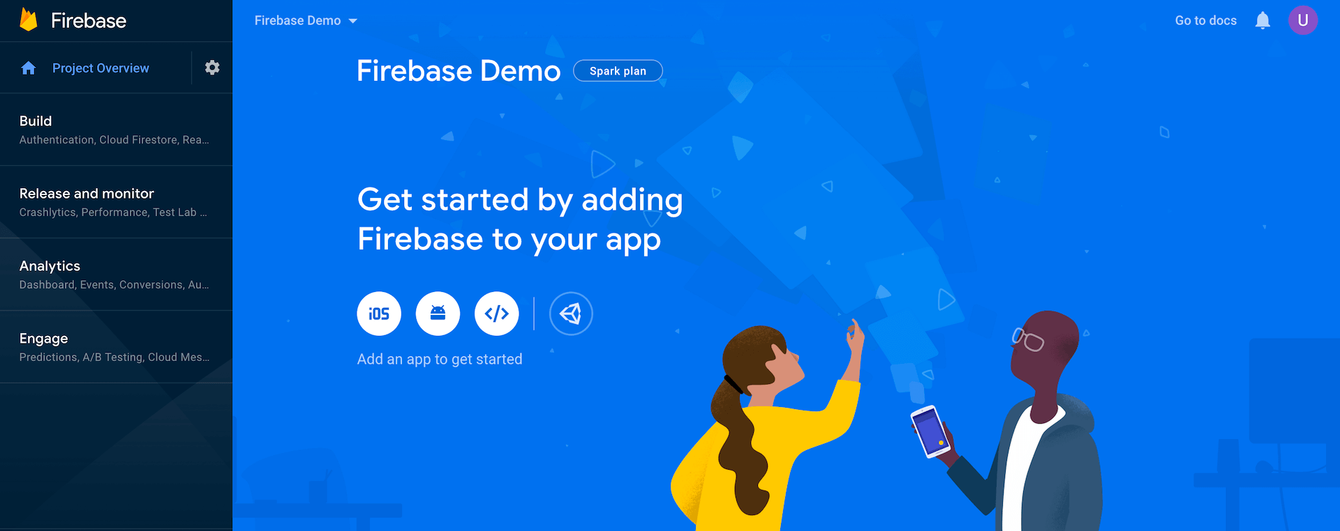 Figure 37.4. Firebase Dashboard