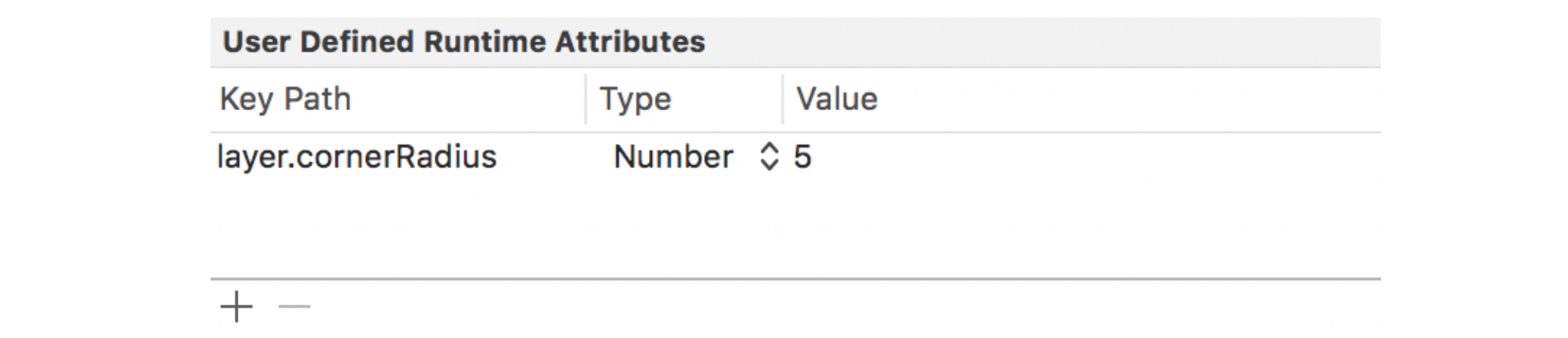Figure 36.4. Setting the runtime attributes of a button