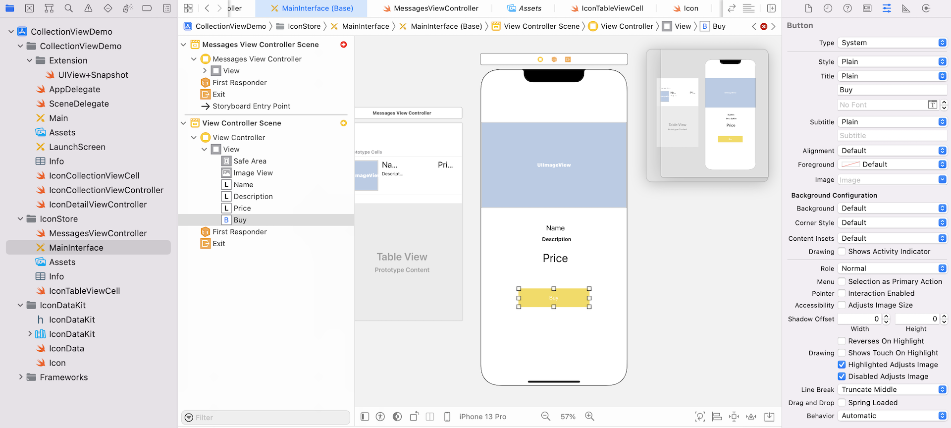Figure 35.23. The UI design of the detail view controller