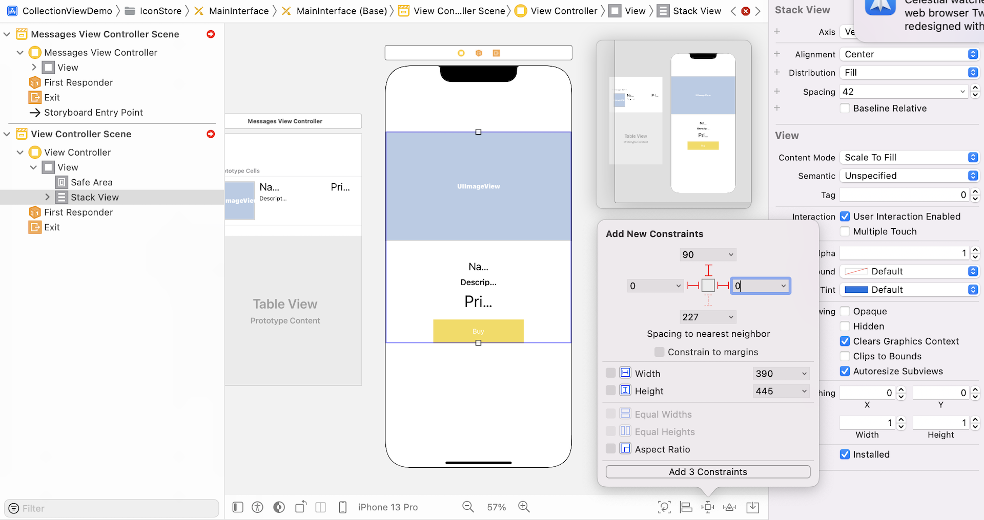 Figure 35.24. The UI design of the detail view controller