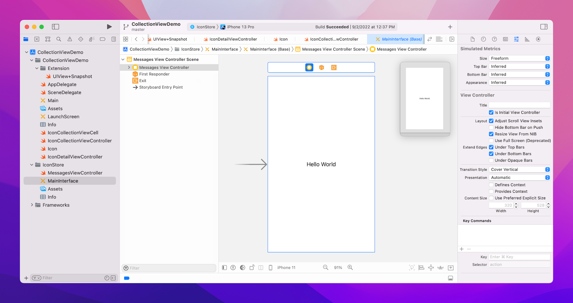 Figure 35.7. Choose iMessage Application to create a message extension