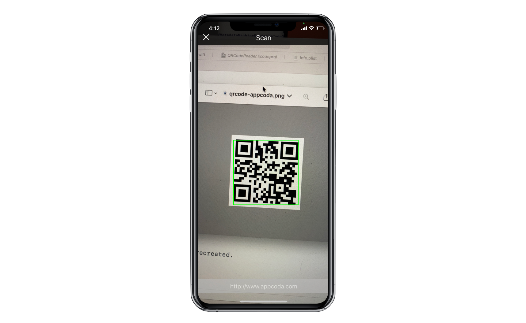Figure 11.5. Scanning and decoding QR codes