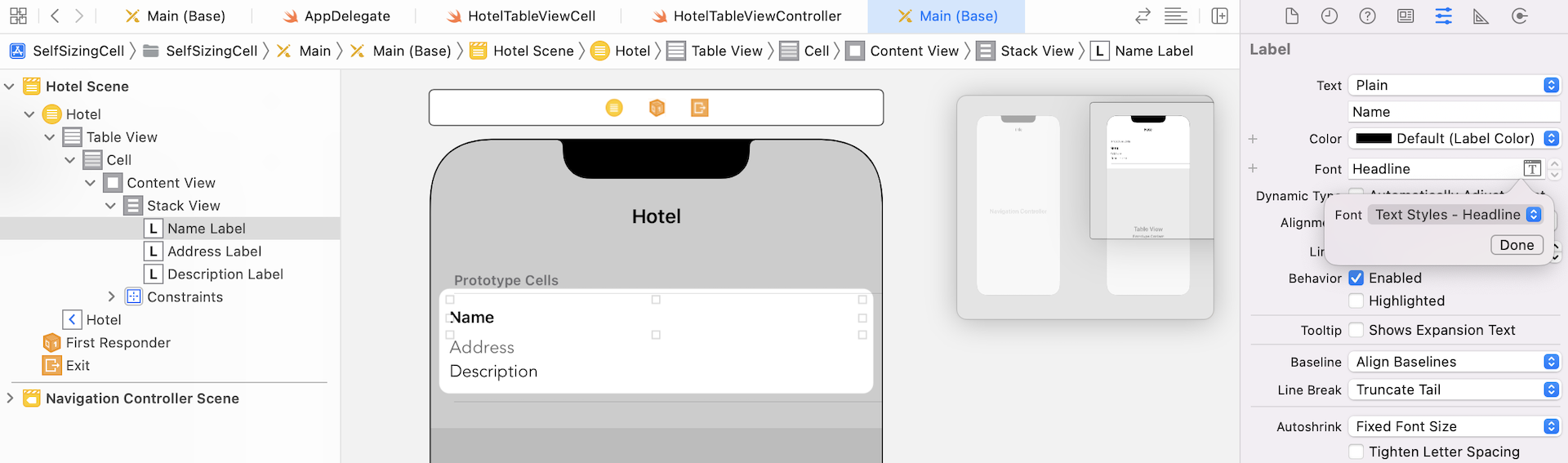 Figure 25.8. Changing the font from a custom font to a text style