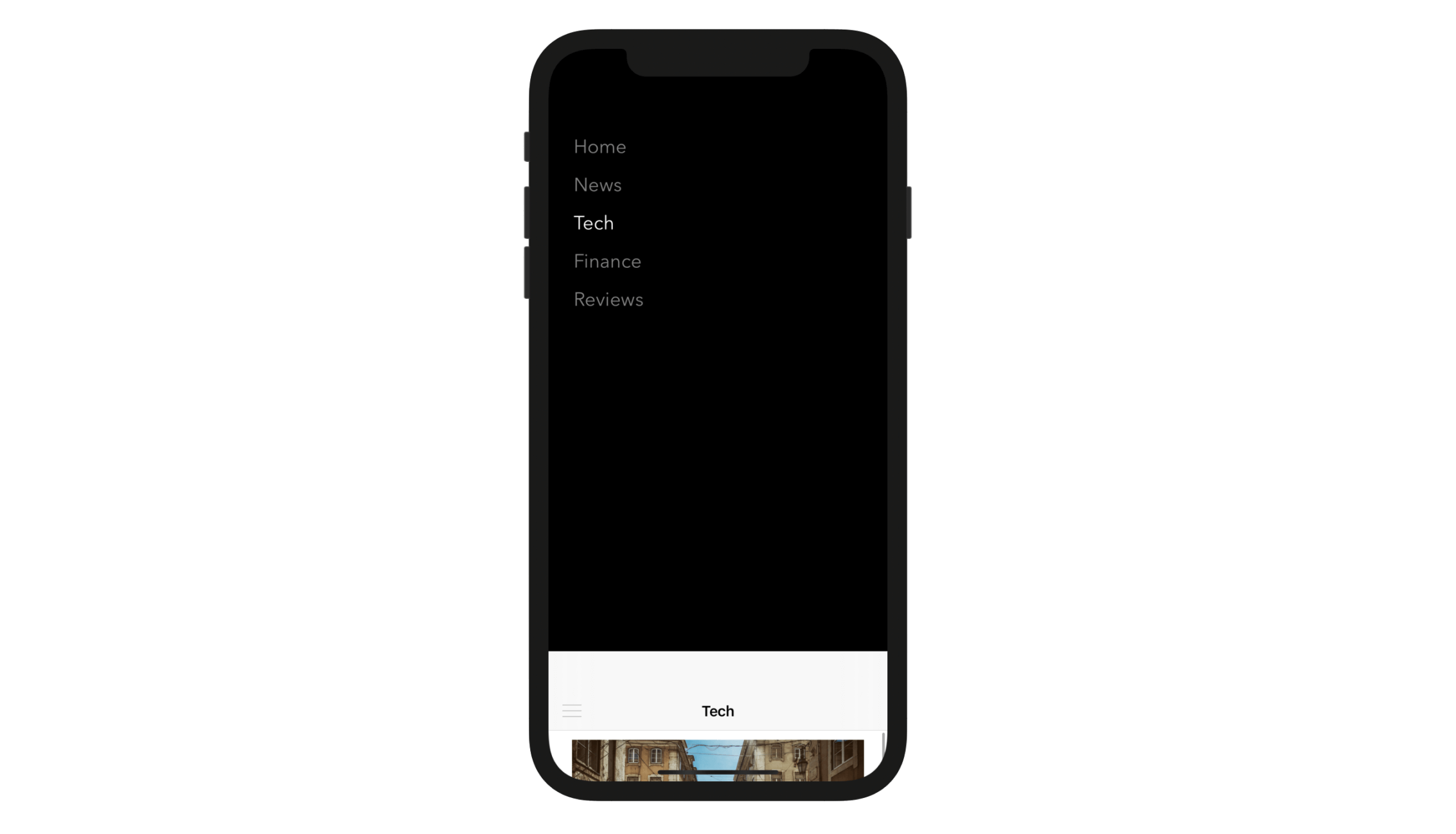 Figure 24.6. Tapping the snapshot now dismisses the menu