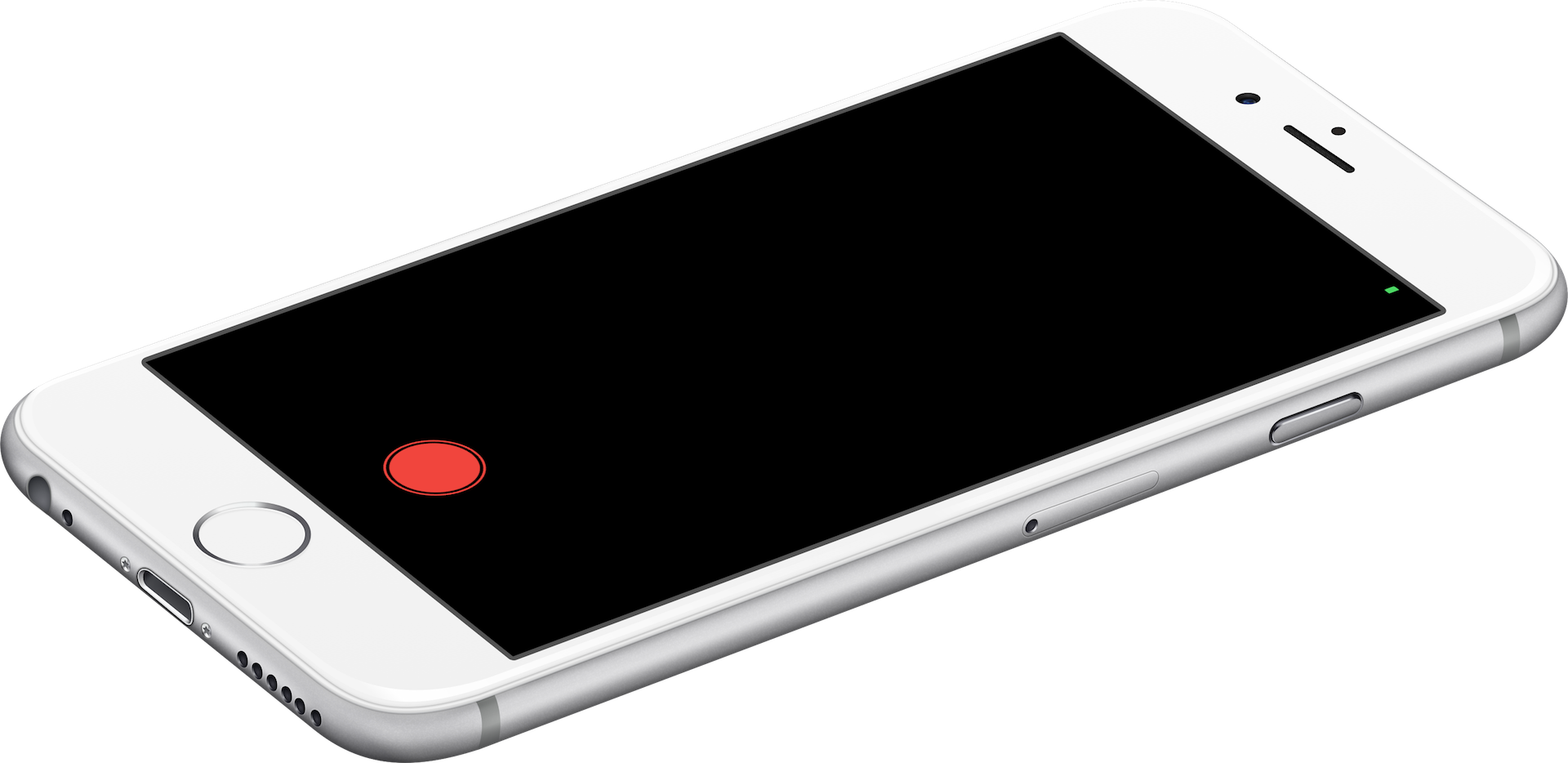 Figure 14.1. Running the starter project will give you a blank screen with the camera button