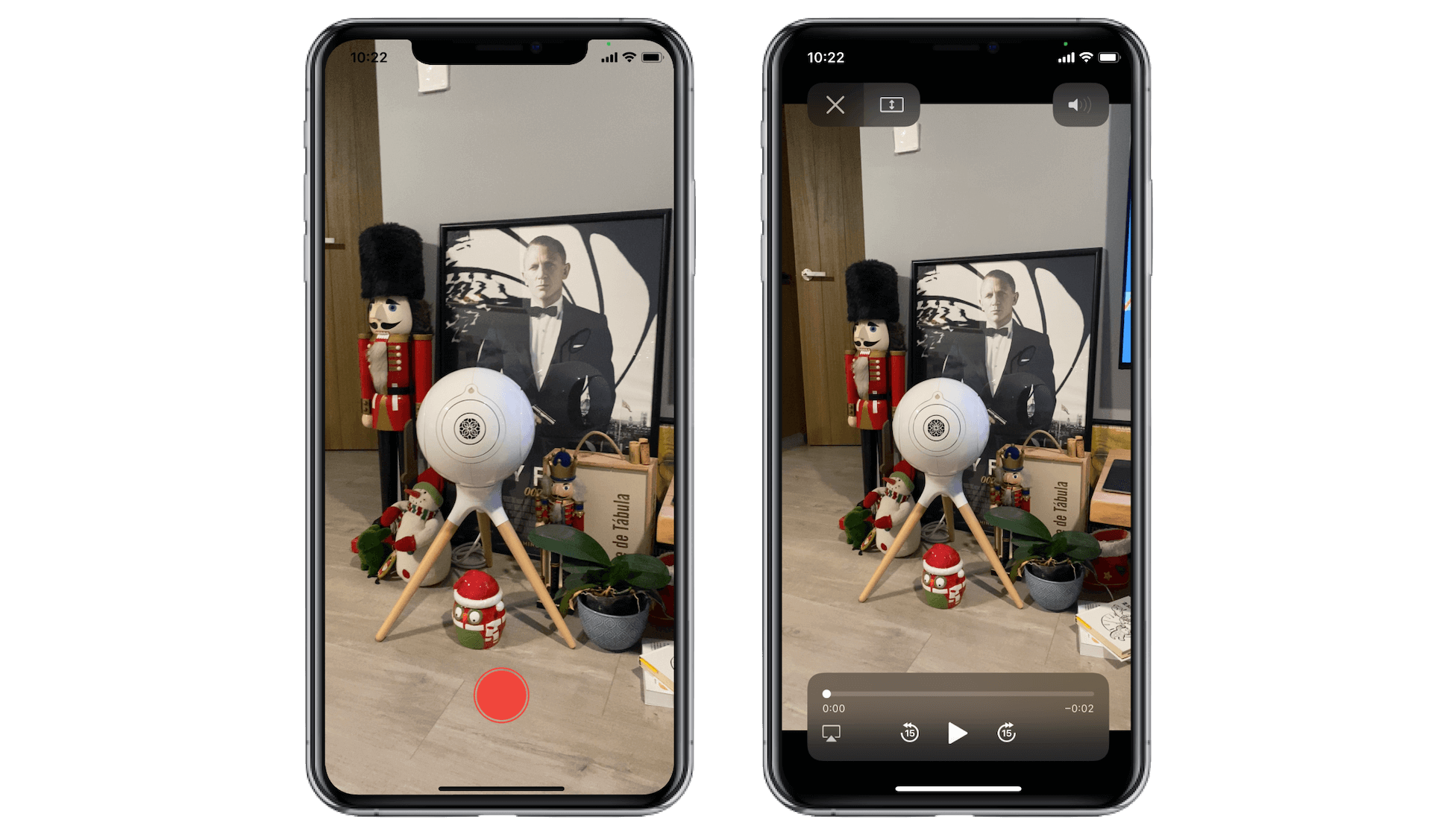 Figure 14.4. Testing the video camera app