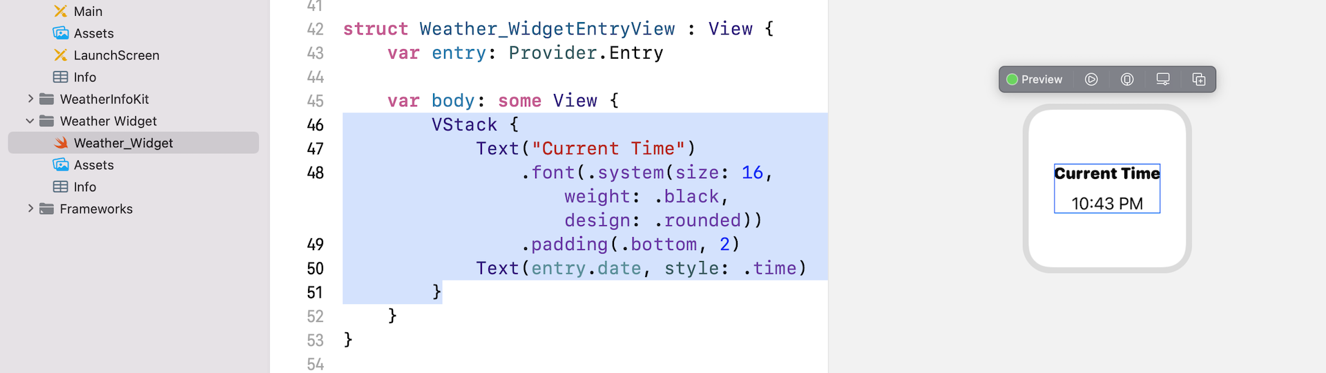 Figure 21.12. Adding a new label to the widget